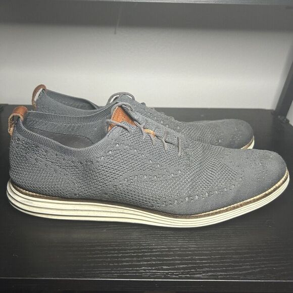 Cole Haan OriginalGrand Wingtip Oxford Magnet Gray Mens 14 C27961 Shoes - Picture 1 of 11